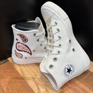 New Women's Converse Chuck Taylor All Star Hi Fall Floral Sneakers